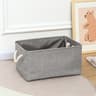 Foldable Storage Basket Linen Fabric Storage Bin With Handles For Closet Toys Laundry 10