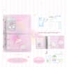 Mini Portable Loose Leaf Notebook With Three Fold Storage 8
