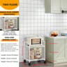 Multi Layer Kitchen Storage Rack Microwave Oven Stand And Pot Organizer 7