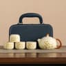 Ceramic Kung Fu Tea Set With Teapot And 4 Cups Gift Set 0