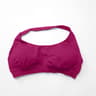 Seamless Halter Sports Bra With Open Back Quick Dry Nylon Support 4