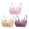 3 Pack Wire Free Maternity Nursing Bras For Breastfeeding 12