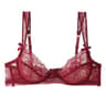 Ultra Thin Lace Underwire Bra With Adjustable Straps And Bow Detail 10