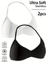 Womens High Support Lace Up Sports Bra Seamless Nylon Yoga Gym Top 12