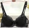Breathable Lace Push Up Bra With Padded Three Quarter Cups And Adjustable Straps 10