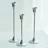 3 Piece Brass Gold Candlestick Holder Set For Stick Candles And Event Decor 12