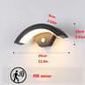 Outdoor PIR Motion Sensor Wall Light 12W IP65 LED Porch Lamp 6