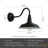 IP65 Outdoor LED Wall Lamp E27 Iron Wall Sconce 9