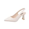 Pointed Toe Slingback Stiletto Heels With PU Upper And SlipOn Design 6