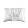 Silky Satin Pillowcase Polyester Cotton Solid Pillow Cover For Standard And Queen Pillows 15