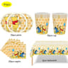Cartoon Bear Birthday Party Tableware And Decoration Set 30