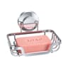 Suction Cup Soap Holder With Self Draining Metal Tray For Shower Bathroom And Kitchen 7