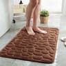 3D Cobblestone Bathroom Mat Absorbent QuickDrying MachineWashable Floor Mat 0