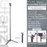 Extendable Selfie Stick Tripod With Phone Clamp And 360 Degree Rotating Head 0