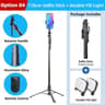 Wireless Selfie Stick Tripod With Bluetooth Remote LED Light And 689 Inch Extension 10