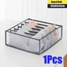 Foldable Underwear Drawer Organizer With Transparent Mesh Compartments 10