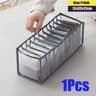 Foldable Underwear Drawer Organizer With Transparent Mesh Compartments 12