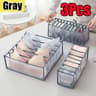 Foldable Underwear Drawer Organizer With Transparent Mesh Compartments 13