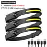Rechargeable LED Headlamp With Motion Sensor And 180 Wide Beam 6