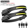 Rechargeable LED Headlamp With Motion Sensor And 180 Wide Beam 10
