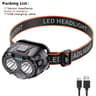 Rechargeable LED Headlamp With Motion Sensor 7 Lighting Modes And 180 Degree Adjustable Beam 8