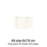 Ring Binder Notebook Refill Paper 100g 48 Sheets A5 A6 A7 A8 Personal PW 5