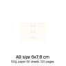 Ring Binder Notebook Refill Paper 100g 48 Sheets A5 A6 A7 A8 Personal PW 10
