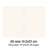 Ring Binder Notebook Refill Paper 100g 48 Sheets A5 A6 A7 A8 Personal PW 20
