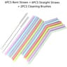 Reusable Colorful Silicone Straws Heat Resistant Scratch Resistant Bubble Tea Drinking Straws 7