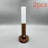 LED Motion Sensor Night Light  Rechargeable Dimmable Wooden Wall Lamp 7