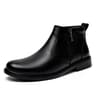 Mens Genuine Leather Brogue Ankle Boots With Plush Lining And LaceUp Closure 8
