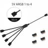5V 3Pin ARGB Extension Cable  Addressable RGB Connector For PC Fans And LED Strips 10