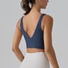 Womens Padded Sports Bra Tank Top  Breathable Quick Dry Push Up Yoga Crop Top 8