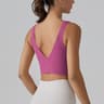 Womens Padded Sports Bra Tank Top  Breathable Quick Dry Push Up Yoga Crop Top 10