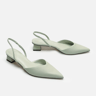 Womens Slingback High Heel Sandals With Square Heels And Microfiber Upper 0