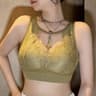 Womens WireFree Lace Bra With Full Coverage Padded Cups And Adjustable Straps 7