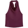 Womens Satin Halter Backless Top  Elegant Sleeveless Party Tank Top 13