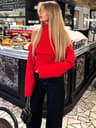 Womens 2 Piece Knit Tank Top Set With High Neck Vest And Long Sleeve Shawl 11
