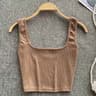 Womens Backless Crop Tank Top  Slim Fit Y2K Sleeveless Summer Camisole 12