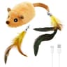 Interactive Cat Mouse Toy With LED Lights And Rechargeable Automatic Movement 0