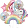 32Inch Rainbow Unicorn Number Foil Balloon For Birthday Party Decorations 8