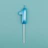 3D Birthday Number Candles In Blue And Pink For Cake Decorations 7