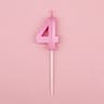 3D Birthday Number Candles In Blue And Pink For Cake Decorations 24