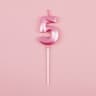 3D Birthday Number Candles In Blue And Pink For Cake Decorations 25