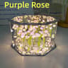 DIY Tulip Mirror Cube LED Night Light With Floral Design 8