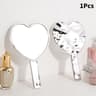 Heart Shaped Handheld Makeup Mirror With Handle For Daily Beauty TouchUps 6