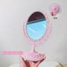 Heart Shaped Rotating Makeup Mirror For Desktop Vanity And Travel 2