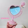 Heart Shaped Rotating Makeup Mirror For Desktop Vanity And Travel 5