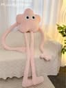 Funny Pink Star Flower Plush Pillow With Long Arms And Legs 8