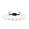 Adjustable Couples Bracelets With 8mm Beads And Braided Macrame Design 0